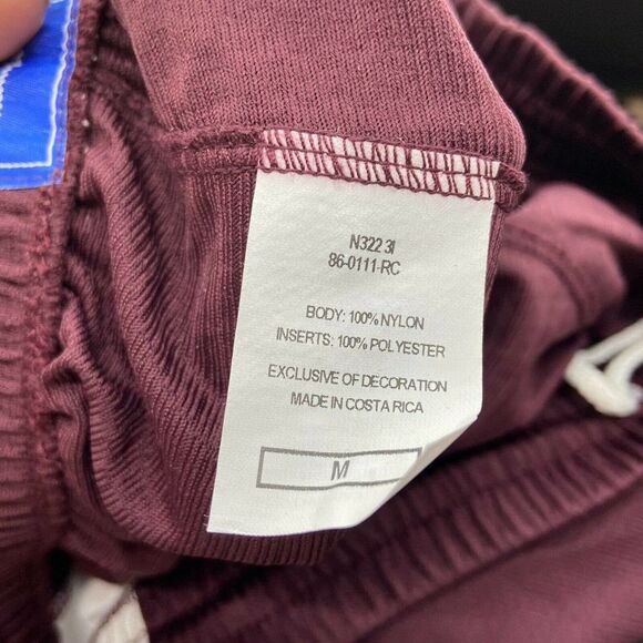 Champion Lacrosse Maroon White Drawstring Elastic Waist Shorts NWOT - Picture 5 of 5